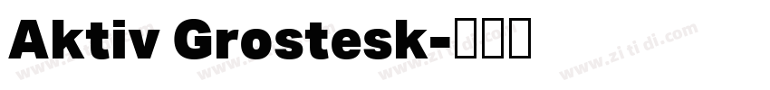 Aktiv Grostesk字体转换 Aktiv Grostesk字体转换